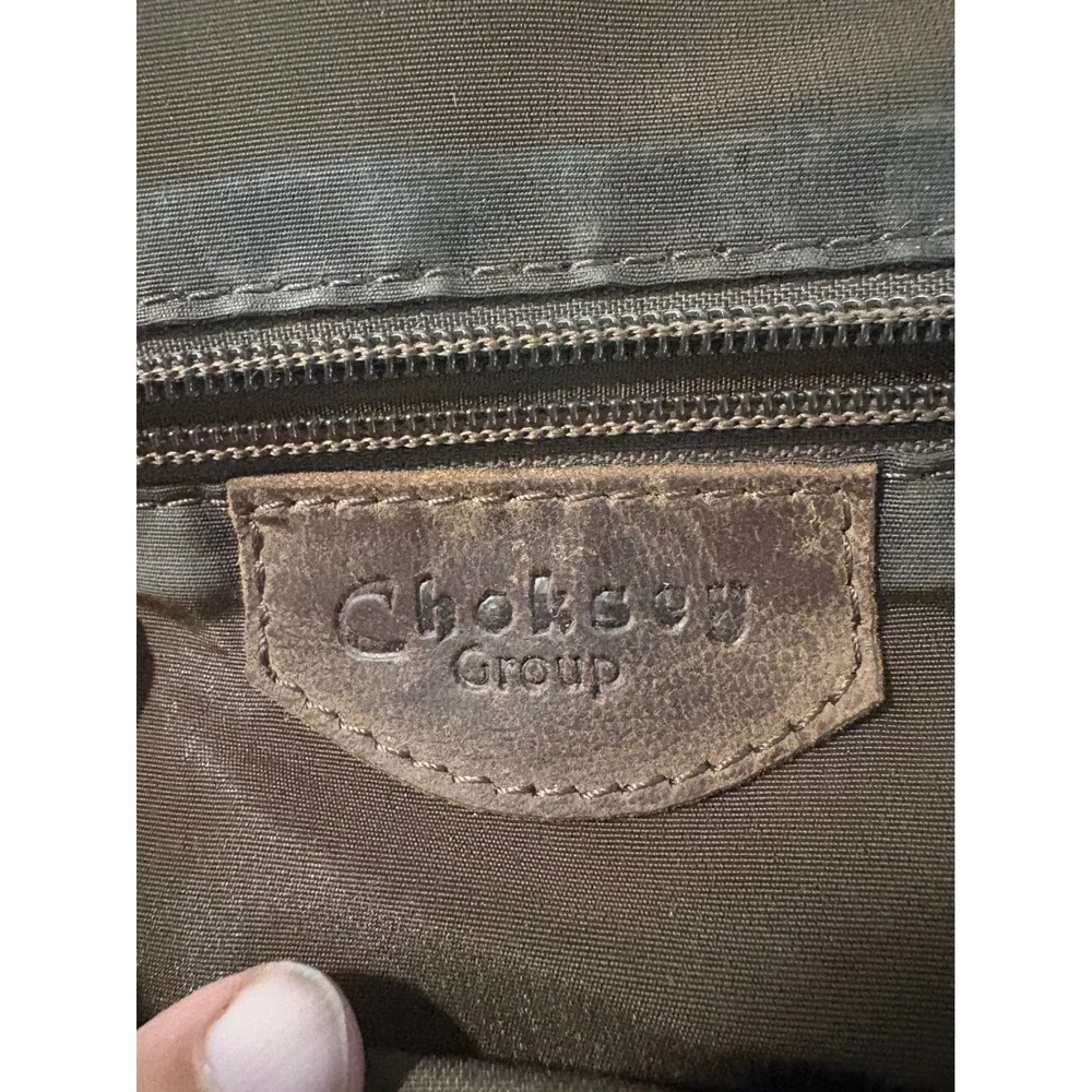 Choksey Group Brown Genuine Leather Convertible Backpack Sling Bag Made in India